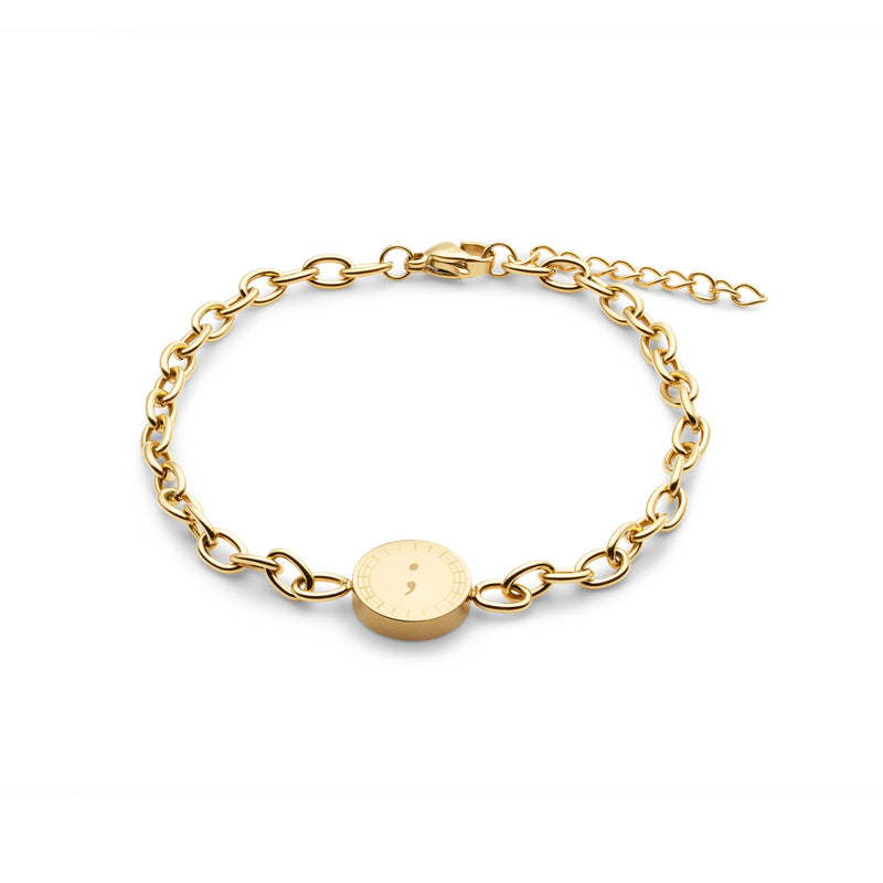 Semikolon Armbånd Gull