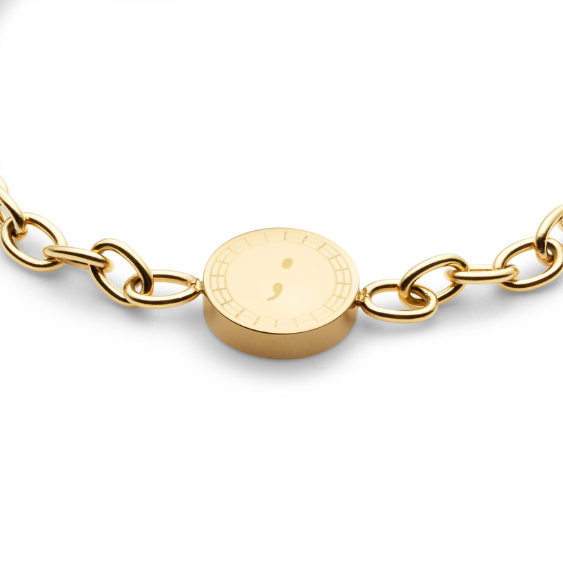 Semikolon Armbånd Gull