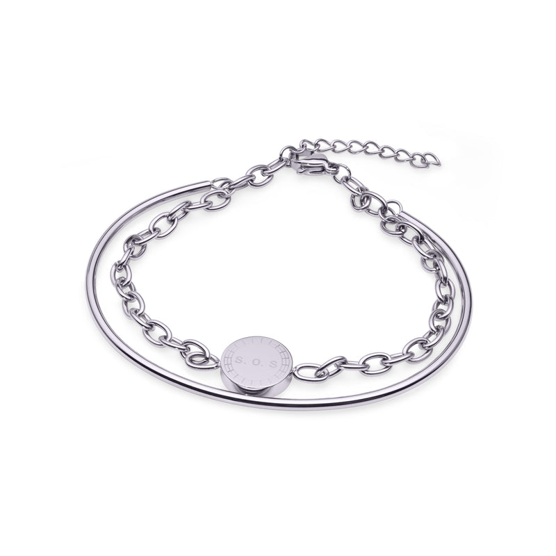 DIAsign NORA Sølv SOS Armbånd