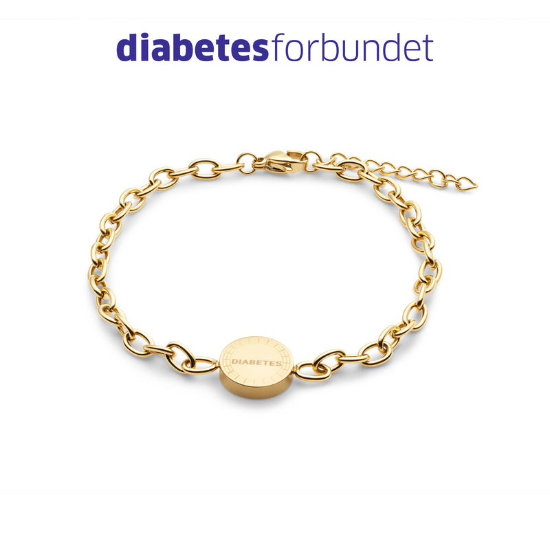 DIAsign IDA Gull Armbånd (Plain, Diabetes, Epilepsy, Allergy)