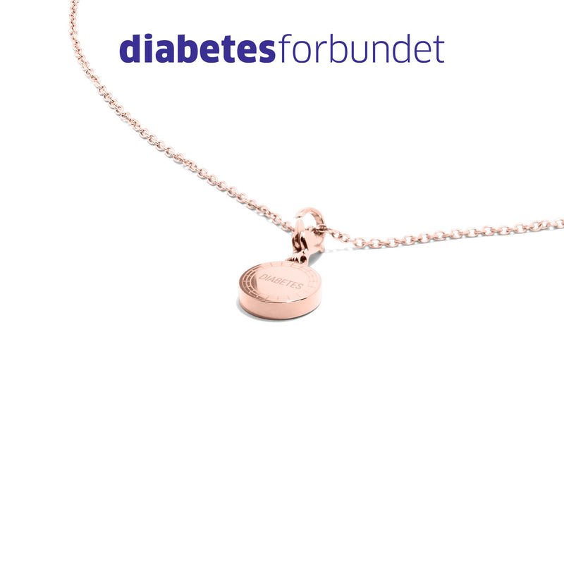 DIAsign IDA Rosegull Halskjede (Plain, Diabetes, Epilepsy, Allergy)